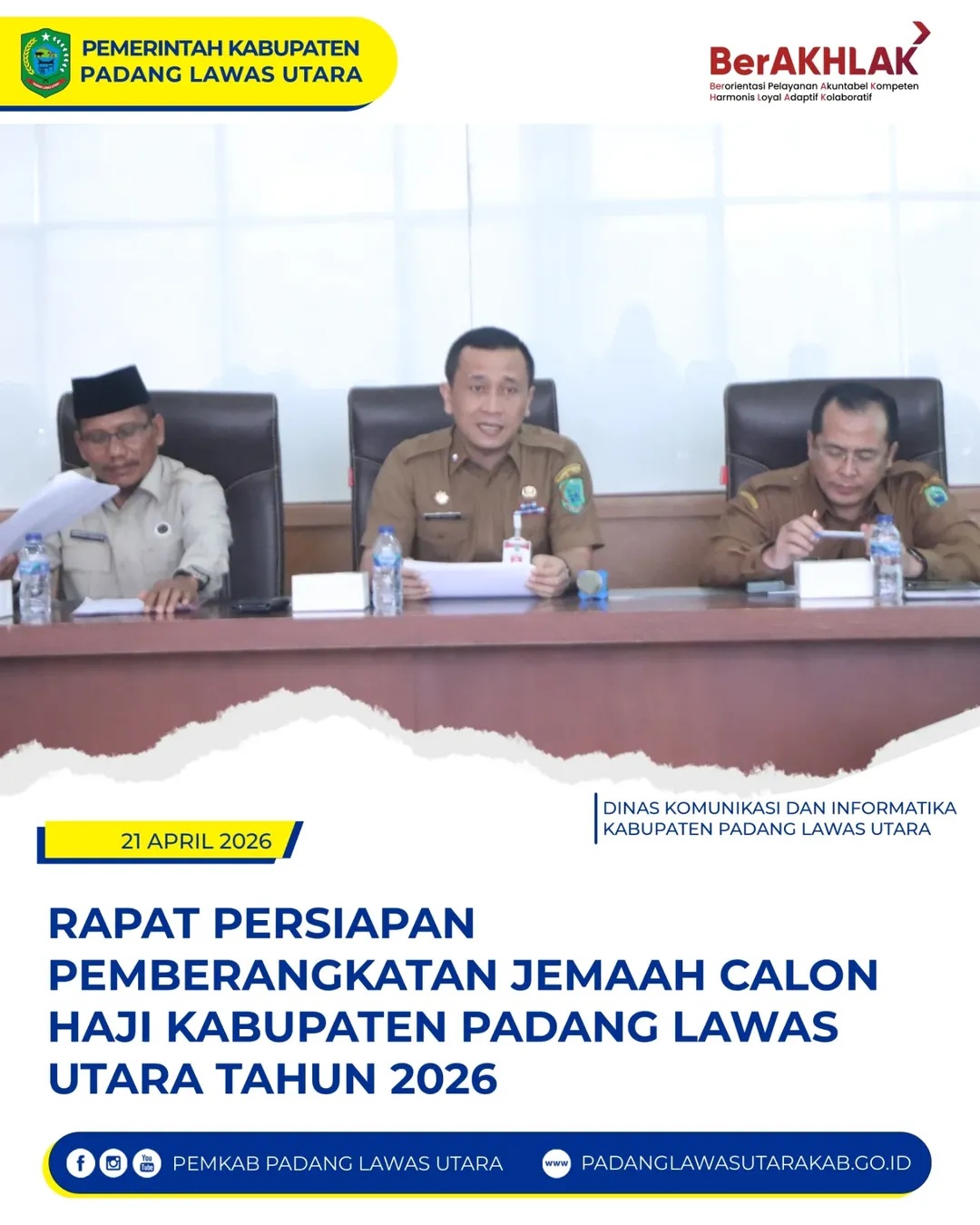 Rapat Persiapan Pemberangkatan Calon Jemaah Haji Kabupaten Padang Lawas Utara Tahun 2026 / 1447 H