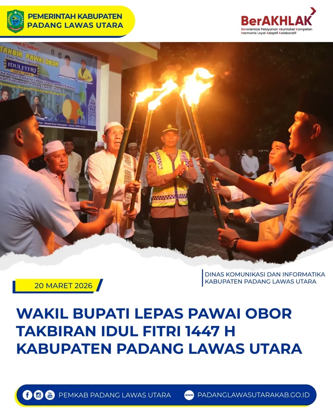 Pawai Obor Takbiran Idul Fitri 1447 H